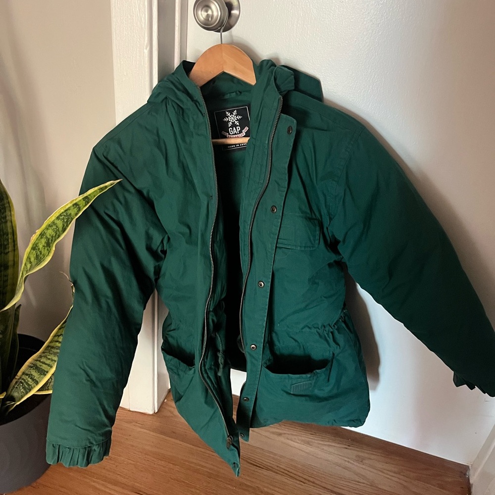 GAP Authentic Down Jacket in Forest Green